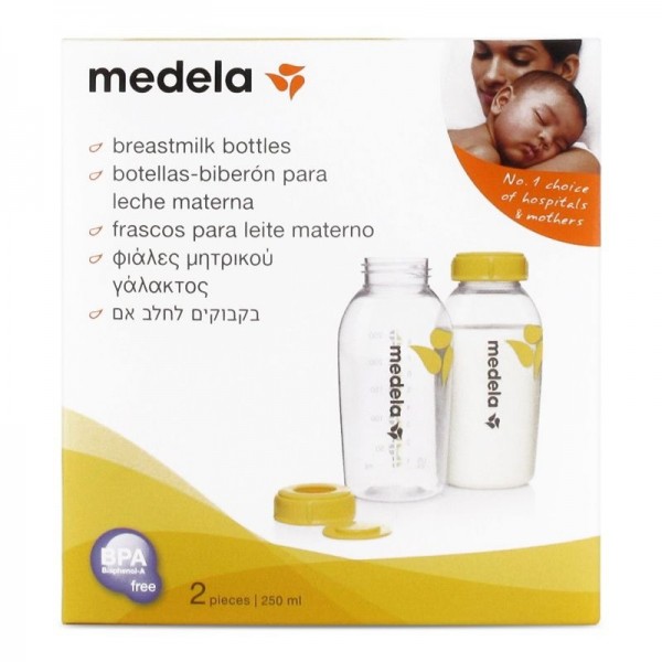 MEDELA BOTELLA BIBERON LECHE MATERNA 250 ML 2 UDS