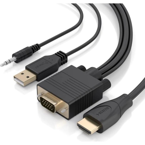 Aisens cable conversor svga y audio a hdmi 1m